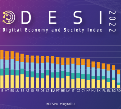 Indicele economiei și societății digitale 2022: în ansamblu s-au înregistrat progrese, dar au rămas în urmă competențele digitale, IMM-urile și rețelele 5G