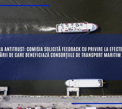 Comisia solicită feedback cu privire la efectele exceptării de care beneficiază consorțiile de transport maritim de linie