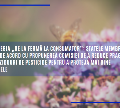 Statele membre sunt de acord cu propunerea Comisiei de a reduce pragul de reziduuri de pesticide pentru a proteja mai bine albinele