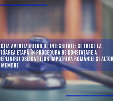 Protecția avertizorilor de integritate