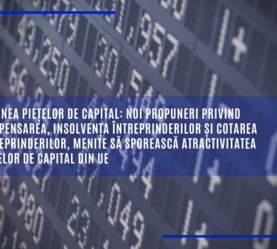 Noi propuneri privind compensarea, insolvența întreprinderilor și cotarea întreprinderilor, menite să sporească atractivitatea piețelor de capital din UE
