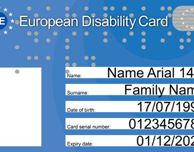 Comisia propune cardul european pentru dizabilitate