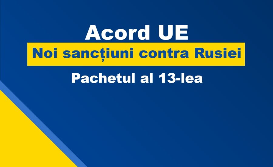 pachetul 13 de sanctiuni UE impotriva Rusiei