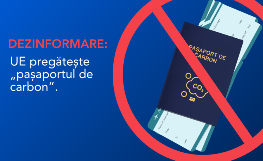DEZINFORMARE: Uniunea Europeană pregătește „pașaportul de carbon”