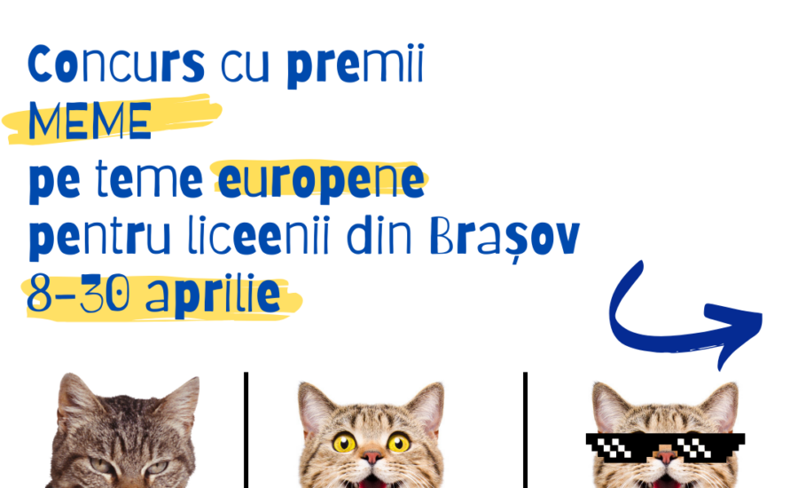 memEU concurs de meme pe teme europene pentru liceeni din Brasov