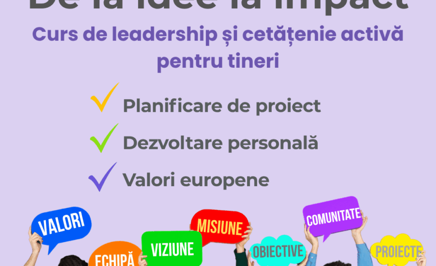 De la idee la impact - curs de leadership si cetatenie activa pentru tineri EUROPE DIRECT Rasnov